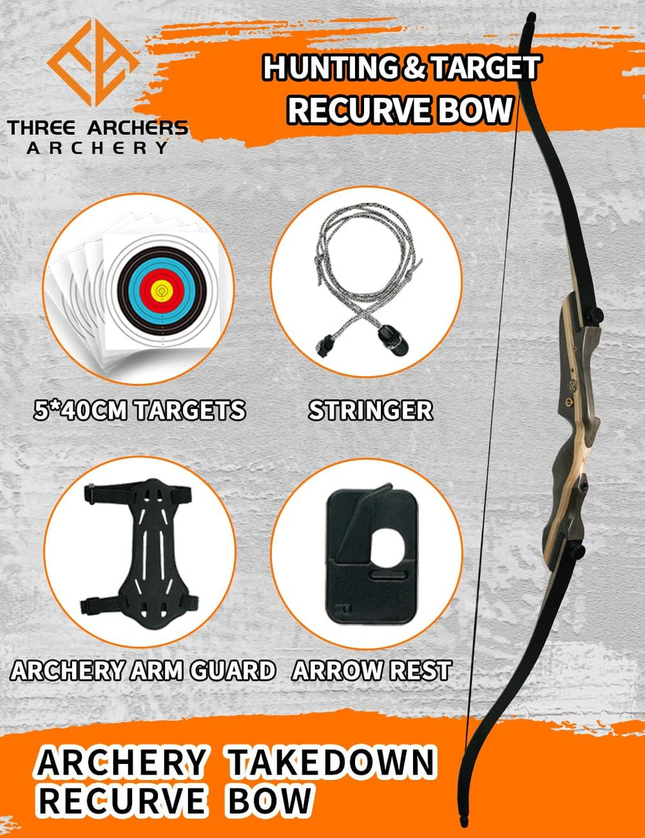 ArcheryMax Handmade Brown Leather Three Finger Archery Gloves AG31