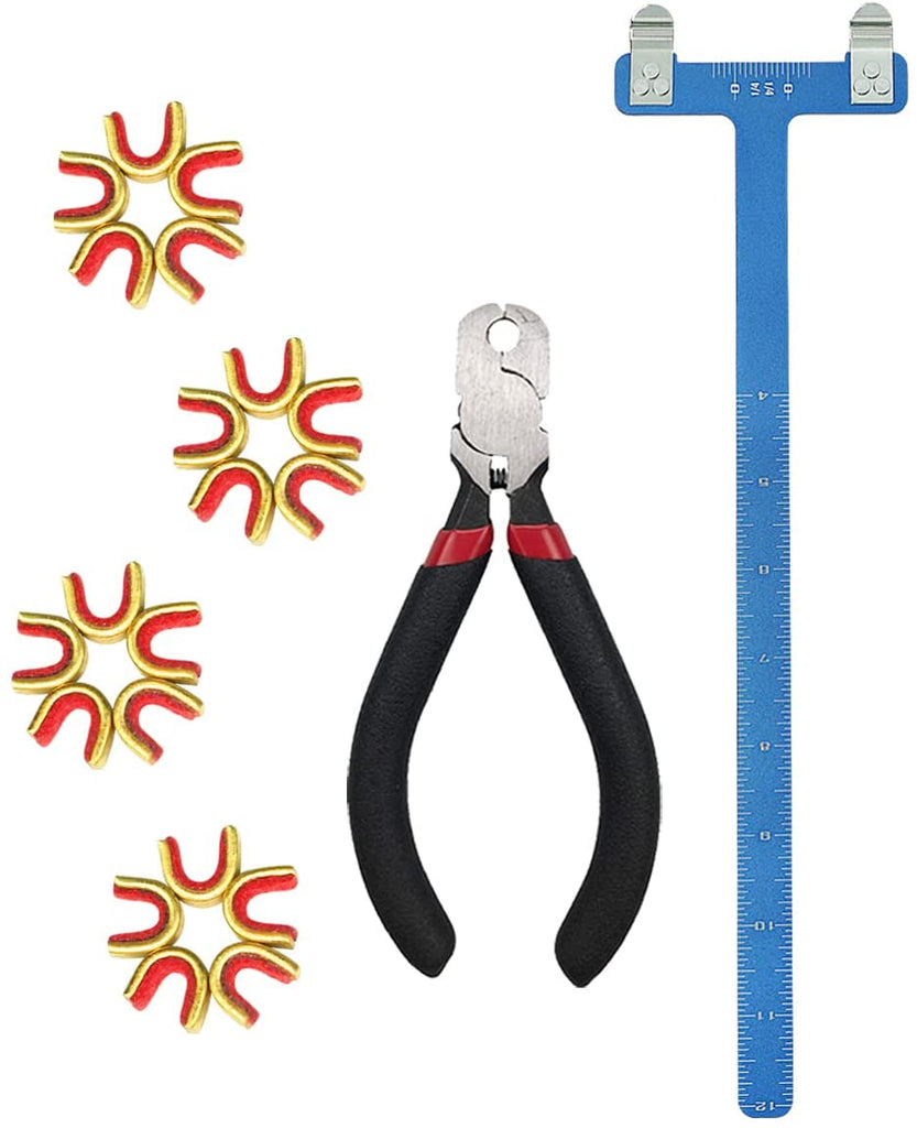 Bow String Nocking Points Pinces Strings Knock Set T Shape Bow Square Ruler  Nocking Buckle